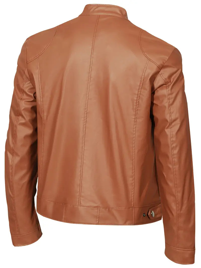 HUDSON - PU Leather Biker Jacket