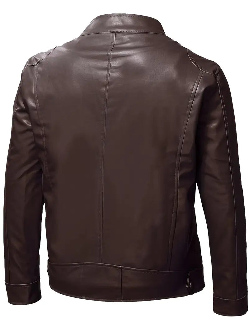 HUDSON - PU Leather Biker Jacket
