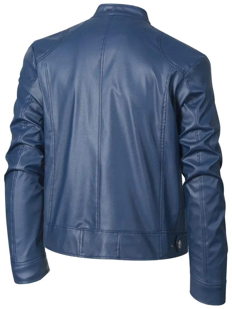 HUDSON - PU Leather Biker Jacket