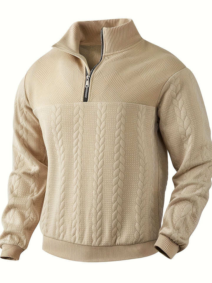 LEON - Vintage Men's Zip-Up Sweater