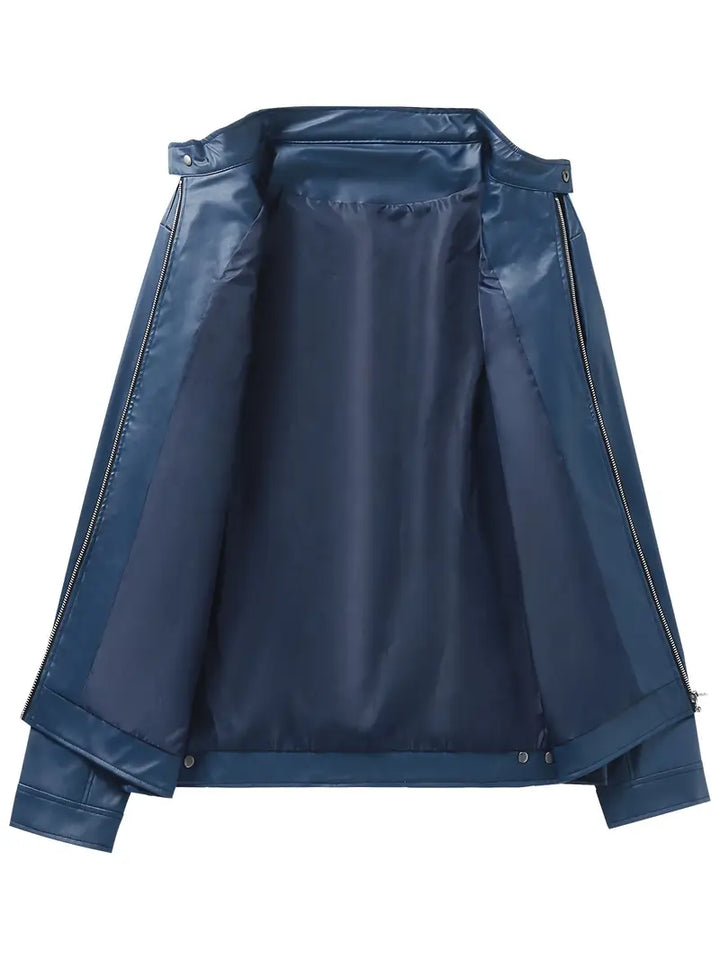 HUDSON - PU Leather Biker Jacket