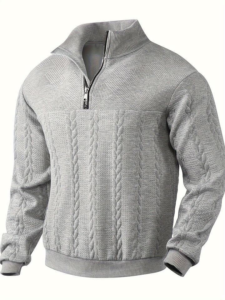 LEON - Vintage Men's Zip-Up Sweater
