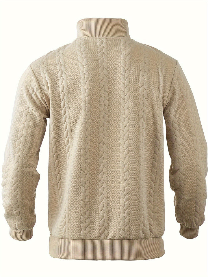 LEON - Vintage Men's Zip-Up Sweater
