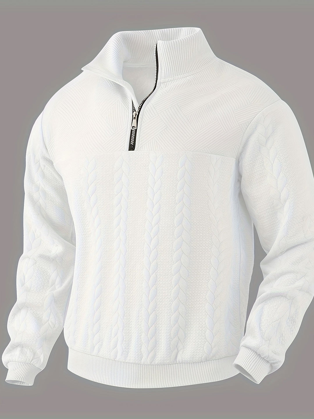 LEON - Vintage Men's Zip-Up Sweater