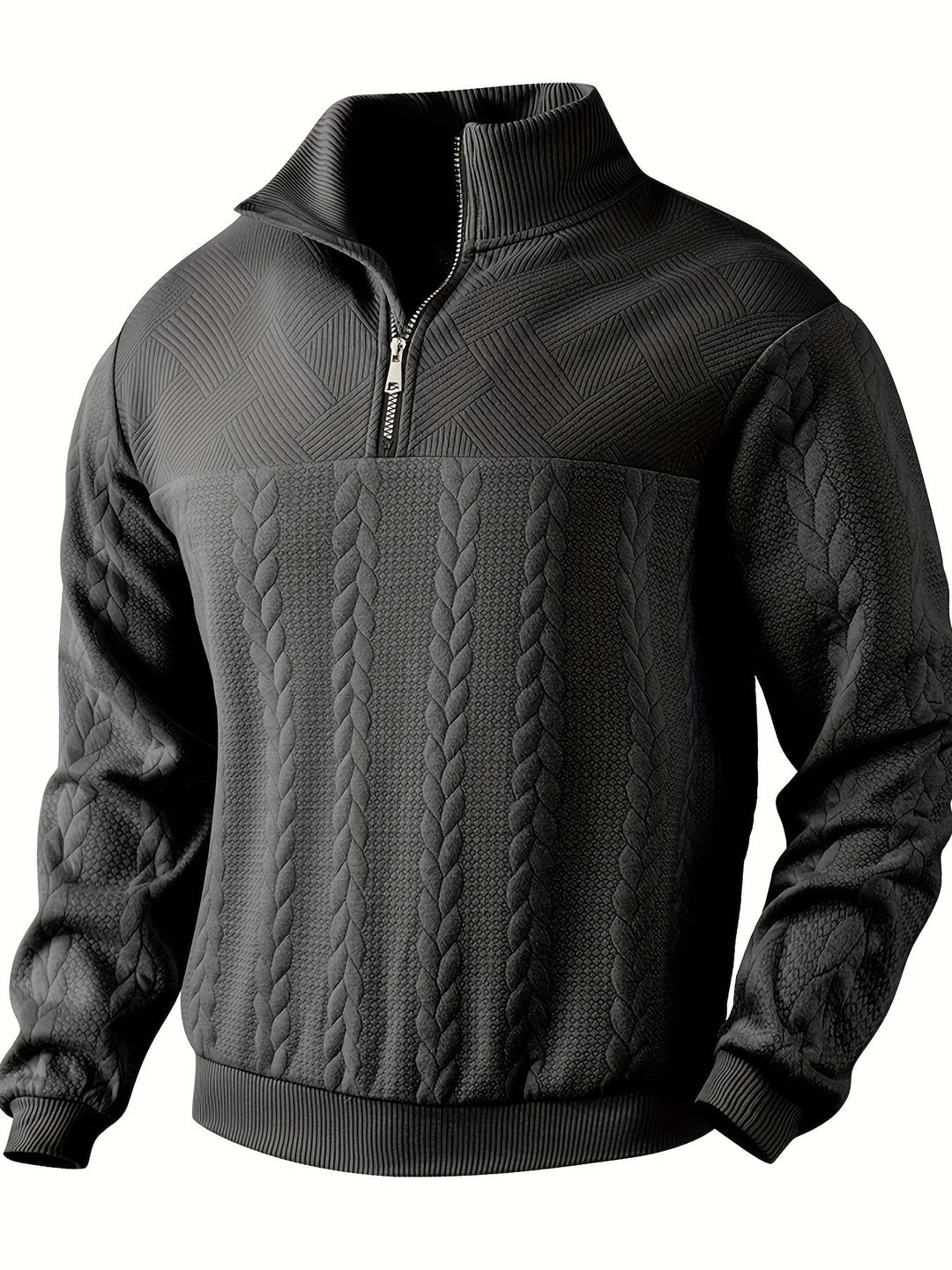 LEON - Vintage Men's Zip-Up Sweater