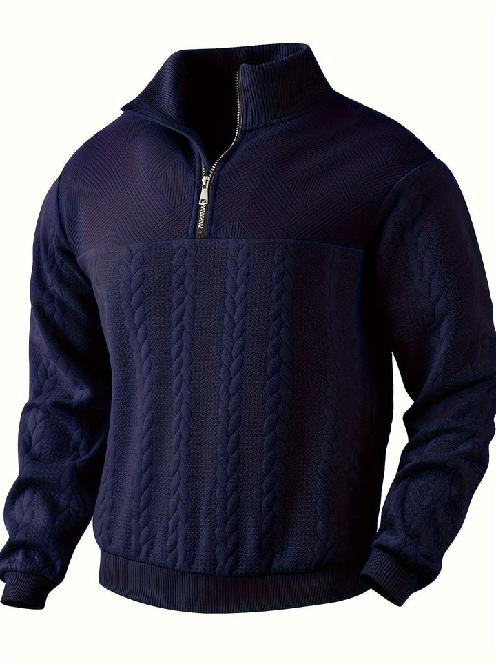 LEON - Vintage Men's Zip-Up Sweater