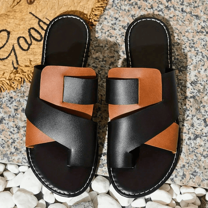 LIA – Two - Tone Comfort Slippers