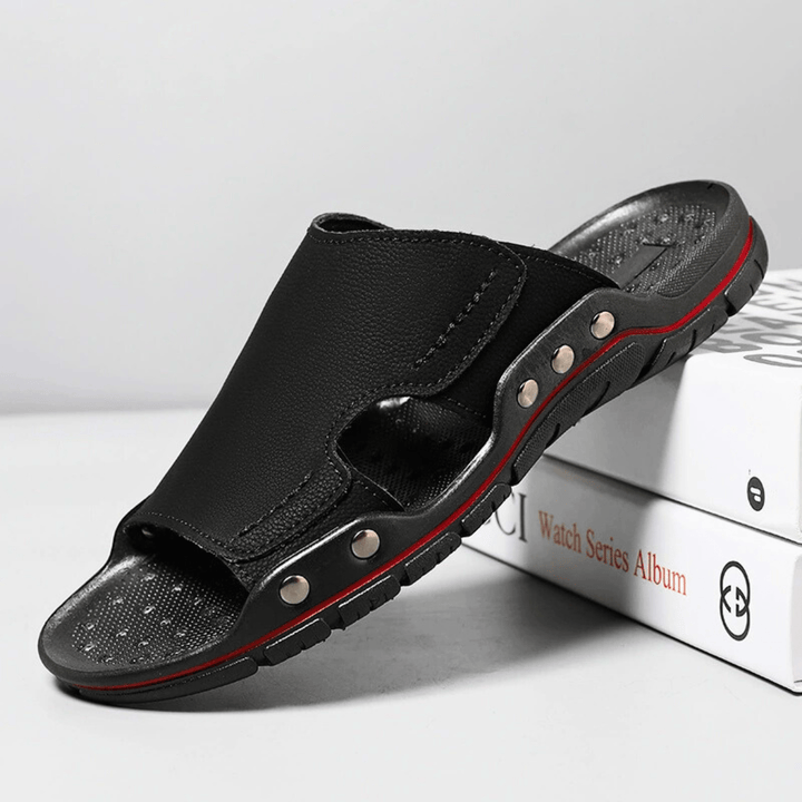 NOAH - Unisex Leather Slides